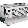 Linea Classic, 3 Group Volumetric Dosing in Standard Stainless Steel with Black Trim